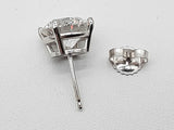 2.08 Carats Lab Grown Diamond 14k White Gold 2.0g Single Stud Earring Do825ccrde