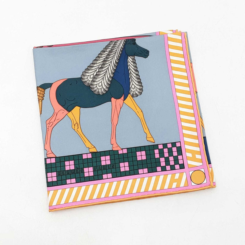 Hermès A Toute Allure Scarf 90 In Multicolor Silk Twill Fw1025oordu