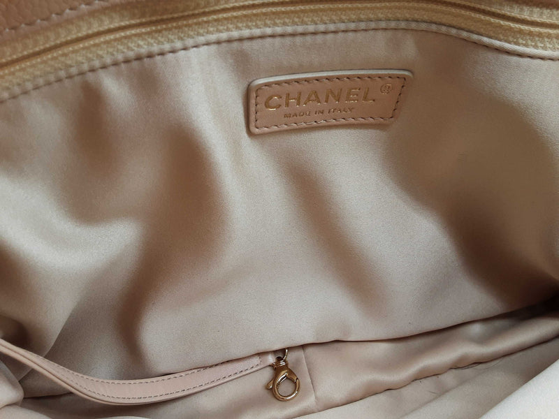 Chanel Grand Shopping Beige Quilted Cavier Leather Tote Bag Do0924lrxzde