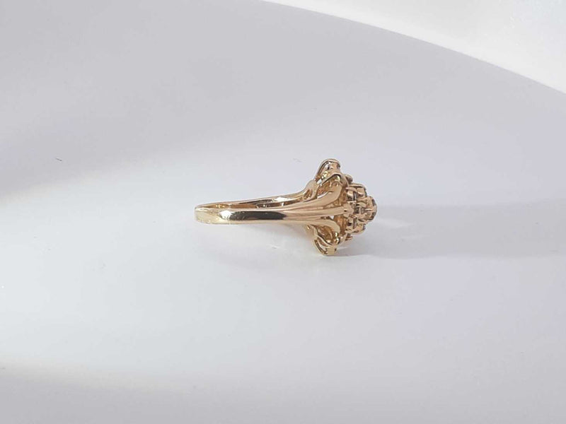 .22 Ctw Diamonds 14k Yellow Gold 4.2 Grams Ring Size 6 Sd0625lersa