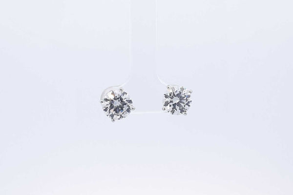 Approx. 4.04ctw Lab Grown Diamond Stud Earrings In 14k White Gold 2g Eb1224irxsa