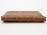 Coach Brown Signature Coated Canvas Passport Holder Do1025oxde