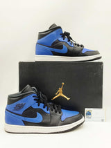 Nike Air Jordan 1 Mid Hyper Royal High Top Sneakers Us Size 10 Fw00125rxdu