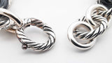 David Yurman Cable Bracelet In 925 Silver & Ceramic 39.3g 7 Inch Fw1026oxzdu