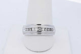 0.11cttw Diamond Ring In 14k White Gold 5.7 Grams Size 9.25 Eb1026orxde