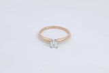 0.26ctw Princess Cut Diamond 14k Yellow Gold Ring 1.8 Grams Size 7 Eb0526opxdu