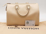 Louis Vuitton Speedy 30 Ivorie Epi Leather White Handbag Aa0126wzxsa