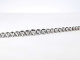 4.38 Cttw Diamond & 85% Platinum Graduated Tennis Bracelet 14.5 Grams 7 Inch Fw0726llcxdu