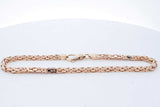 14k Yellow Gold Byzantine Link Chain Bracelet 12.8 Grams 9.75 Inch Eb0426llxzde