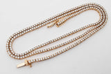 7.92cttw Diamond Tennis Necklace 14k Yellow Gold 23 Grams 22.5 Inch Eb0726olrxsa