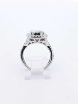 1.98 Cttw Diamond & 14k White Gold Bridal Set 6 Grams Size 5 Fw0125lzxdu