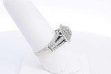 Approx. 2.04ctw Diamond Ring In 10k White Gold 3.5 Grams Size 8 Eb0824wrxsa