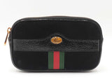 Gucci Ophidia Belt Bag In Black Suede & Patent Leather Size 85/34 Fw0926oexdu