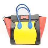 Celine Smooth Calfskin Mini Tri-color Luggage Sunflower Hs0624pxzsa