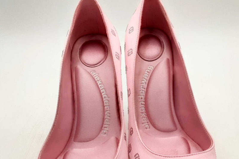 Alexander Wang Delphine Pink Satin Pumps Size 35.5 Eb1124lrxsa