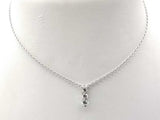 0.63 Dwt Lab Grown Diamond 4.4 Grams Necklace & Earrings Ensemble Sterling Silver Jg1225esmia