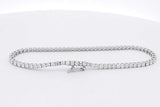 3.0cttw Lab Grown Diamond Tennis Bracelet 14k White Gold 5.3g 7 In Eb0326llxzsa