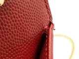Yves Saint Laurent Ysl Kate Red Leather Chain Crossbody Bag Do0726pxzde