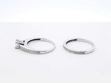 0.71 Cttw Diamond & 14k White Gold Bridal Set 5.4 Grams Size 8 Fw0725wrxdu