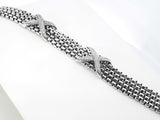David Yurman X Station 4-strand Box Chain Bracelet In Sterling Silver 49.5 Grams 6.5 Inch Fw0626przdu