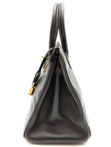 Hermes Birkin 30 Noir Black Epsom Gold Hardware Handbag Do0825lxzxzde