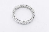 2.0cttw Lab Grown Diamond Eternity Band 14k White Gold 2.3g Size 7 Eb0826cxzsa