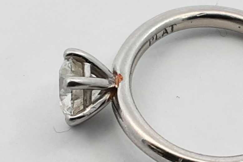 Approx. 1.02ctw Diamond Ring In Platinum 5.3 Grams Size 5.25 Eb0125oxxzsa