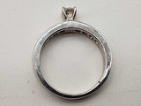 0.80 Ctw Diamonds 14k White Gold 5.2g Ring Size 8 Do0125ixzde