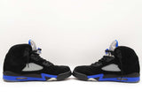 Nike Air Jordan 5 Retro "Racer Blue" Sneakers In Black Suede Size 10 Fw00625izdu
