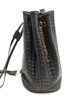 Celine Quilted Black Leather C Charm Backpack Eb0526wxzsa