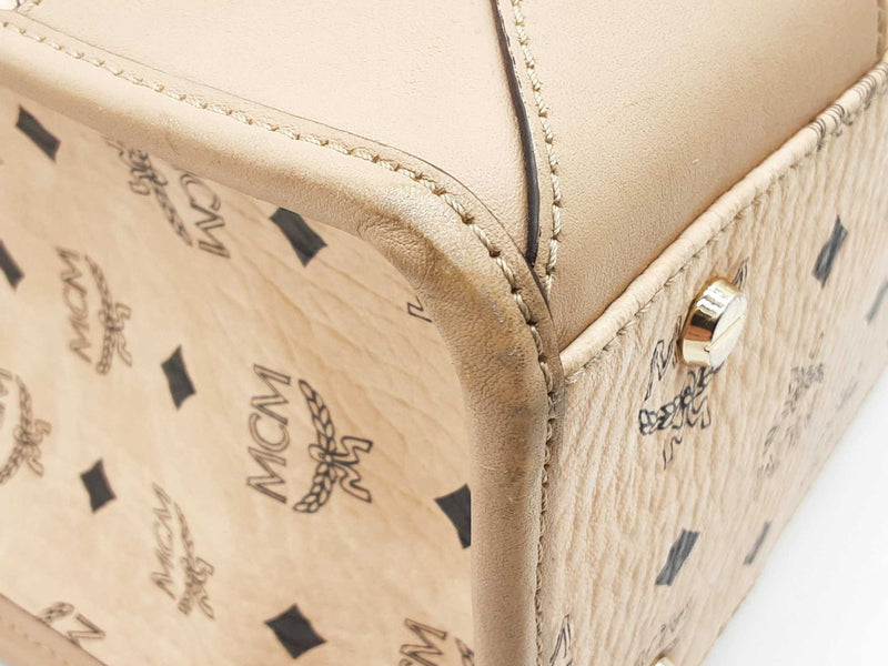 Mcm Munchen Visetos Monogram Tote Bag Sd1125ozxde