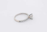 1.18cttw Diamond Ring In 14k White Gold 2.4 Grams Size 6.5 Eb0225lcxzsa