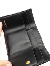 Yves Saint Laurent Mini Black Leather Crossbody Wallet Eb0326oxzdu