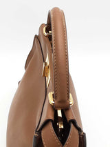 Fendi Peekaboo Brown Leather Top Handle Bag Eb0626pxzsa