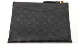 Louis Vuitton Black Monogram Empreinte Leather Daily Pouch Sd1026orzdu