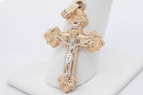 14k Yellow Gold Crucifix Pendant 2.1 Grams Eb0326lorsa