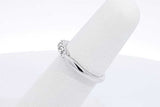 0.15cttw Diamond Ring In 18k White Gold 3 Grams Size 5.5 Eb0725lwxdu