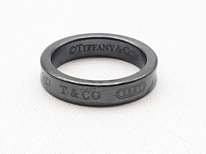 Tiffany & Co. 1837 Titanium Ring Size 5 Do0125lxzde