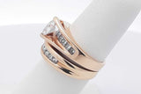 1.16cttw Diamond Wedding Set In 14k Yellow Gold 10.1 Grams Size 5 Eb1125crxsa