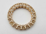 4.53 Cttw Diamonds 14k Yellow Gold 5.9g Eternity Ring Size 6.25 Do0725orxzde
