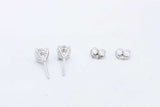 Approx. 1.44ctw Lab Grown Diamond Stud Earrings 14k White Gold 1.1g Eb0924occsa