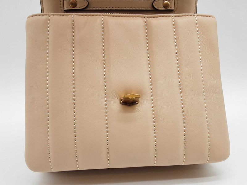Tory Burch Kira Squared Creme White Quilted Leather Crossbody Bag Do0725crde