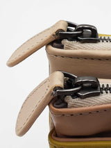 Bottega Veneta Duo Clutch In Lime Green & Beige Intrecciato Leather Fw0926lcrdu