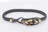 John Hardy Legends Naga Dragon Sterling Silver & 18k Bracelet 19.5g Eb1125ixzsa