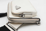 Prada White Saffiano Leather Belt Bag Eb0126orxdu