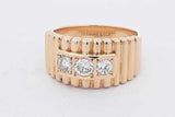0.05cttw Diamond Ring In 18k Yellow Gold 15 Grams Size 10.5 Eb0726lwxzsa