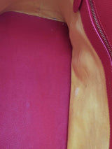 Balenciaga Red Leather Ville Top Handle Logo Bag Eb0326cxzde