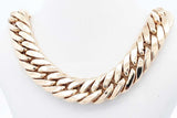 14k Yellow Gold Cuban Link Chain Necklace With Diamonds 33.7g 17 In Eb1224lwirsa