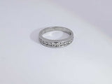0.55 Cttw Diamond 10k White Gold Wedding Band Size 7.5 Aa1025lcrsa