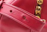 Yves Saint Laurent Fuchsia Leather 2 Way Duffle Bag Eb0526pssde